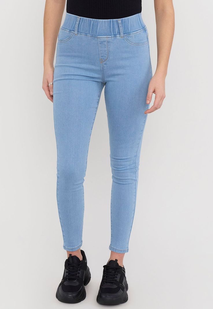 Jeans Mujer Noventero Roturas Azul Medio Corona-1