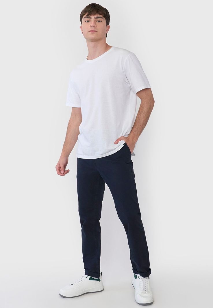 Pantalón Hombre Chino Azul Corona-0