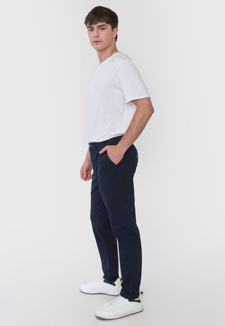 Pantalón Hombre Chino Azul Corona-3