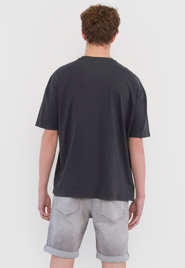 Polera Hombre Lisa R-Neck Verde Corona-1