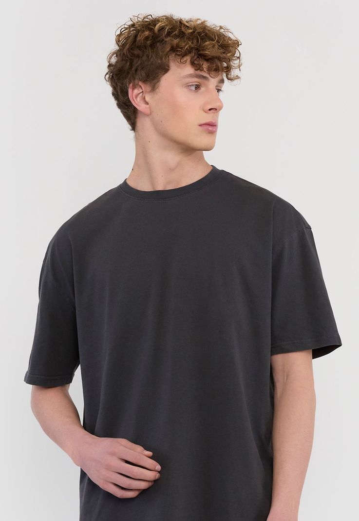 Polera Hombre Lisa R-Neck Verde Corona-2