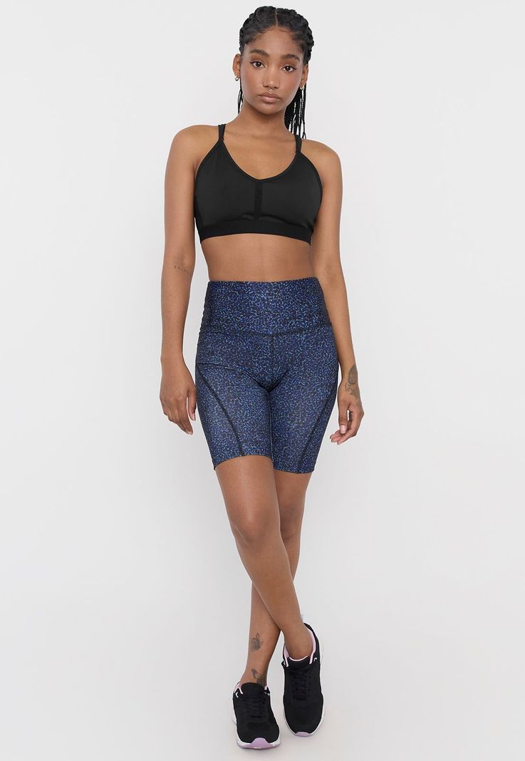 Calza Mujer Deportiva Biker Azul Corona-3