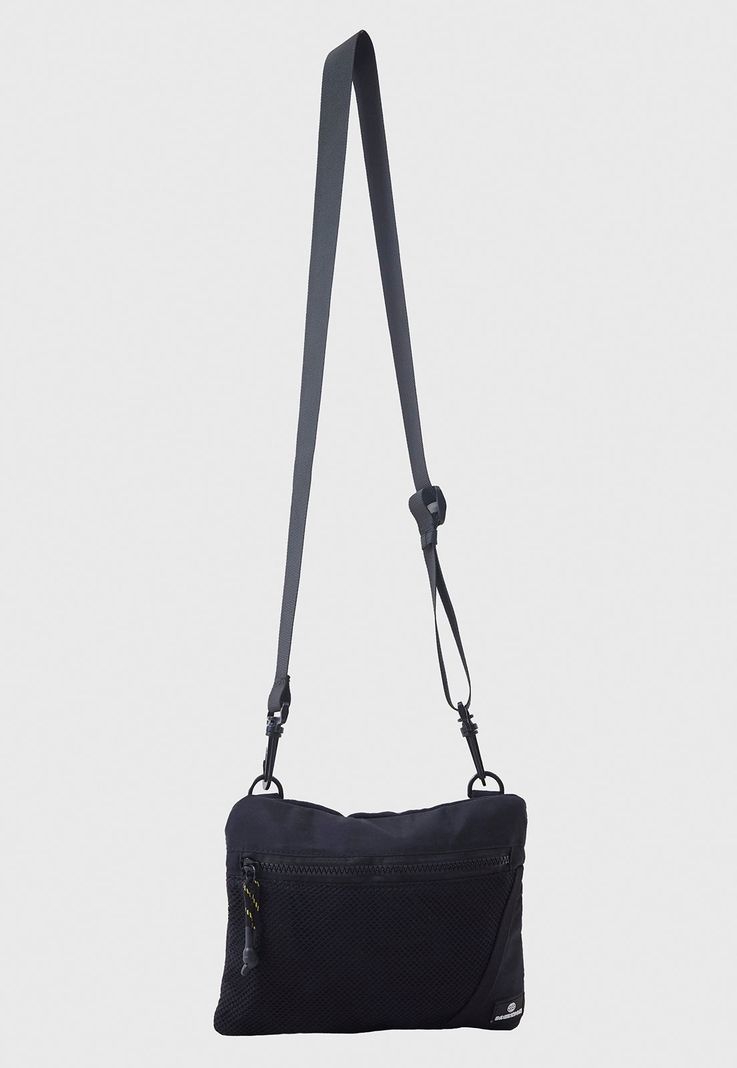 Bolso Bandolera Hombre Mesh Negro Corona-0