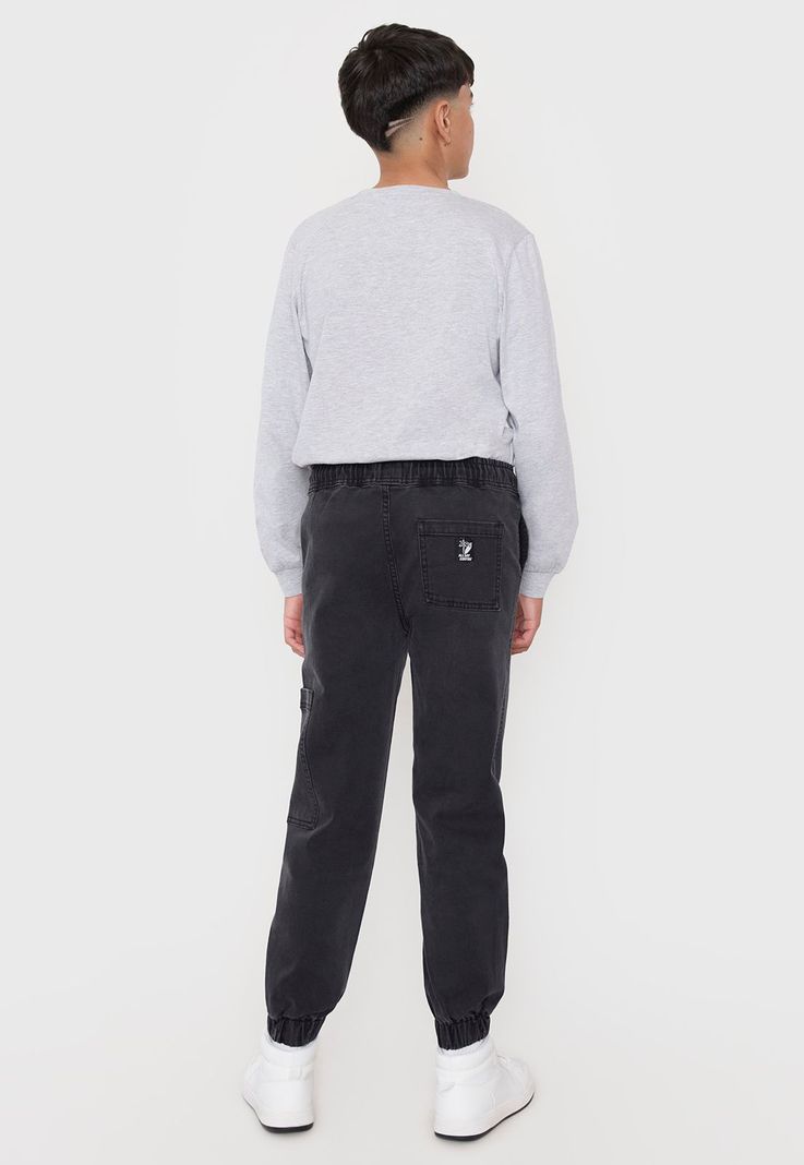 Jeans Niño Teen Jogger Negro Corona-2