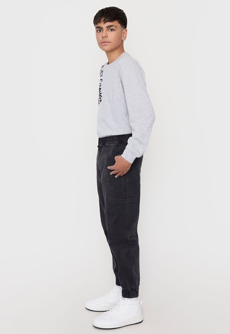 Jeans Niño Teen Jogger Negro Corona-3
