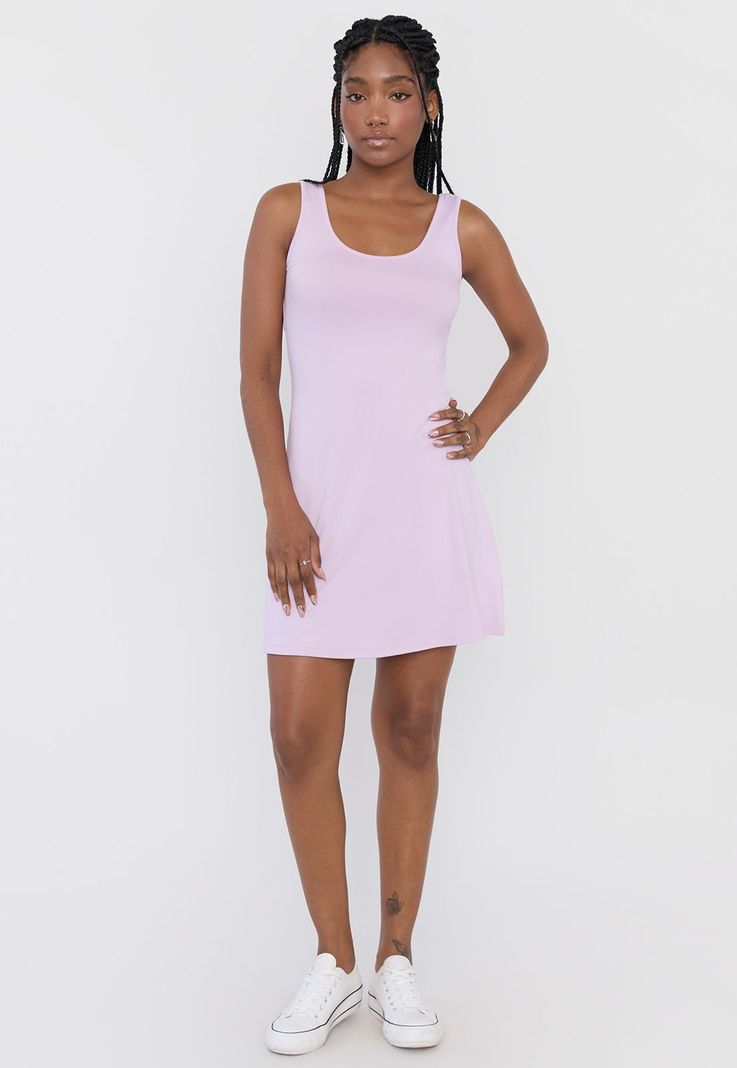Vestido Mujer Corto Pabilo Ancho Lila Corona-3