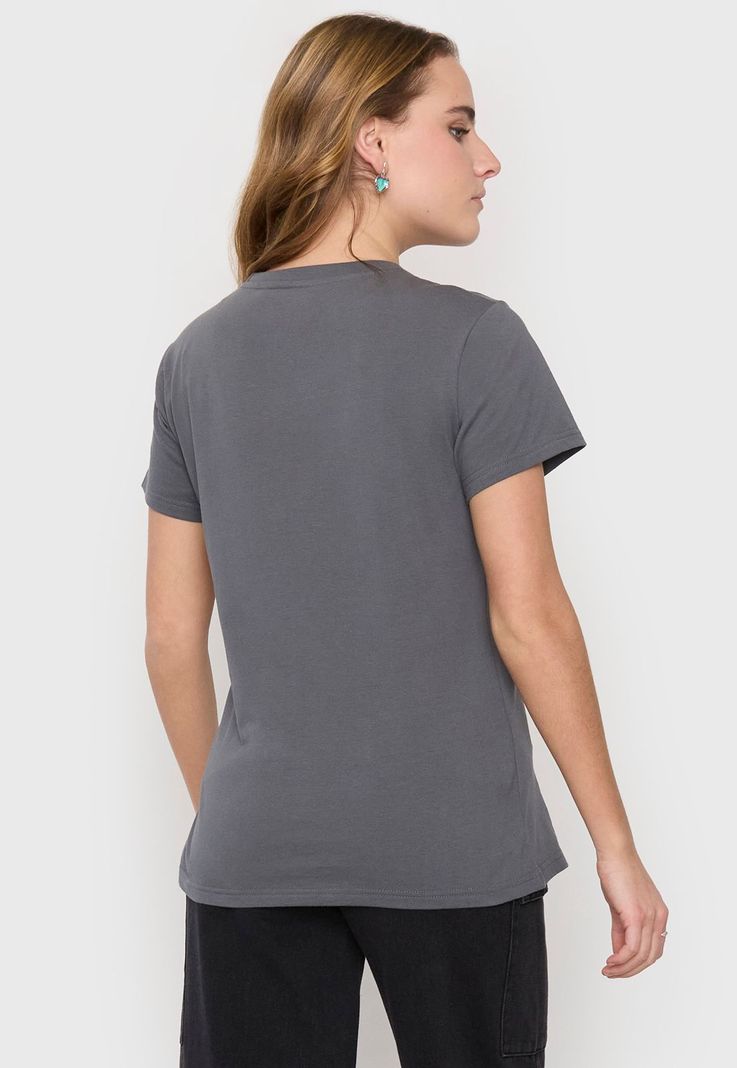 Polera Mujer Fun Oversize M/C Gris Corona-1