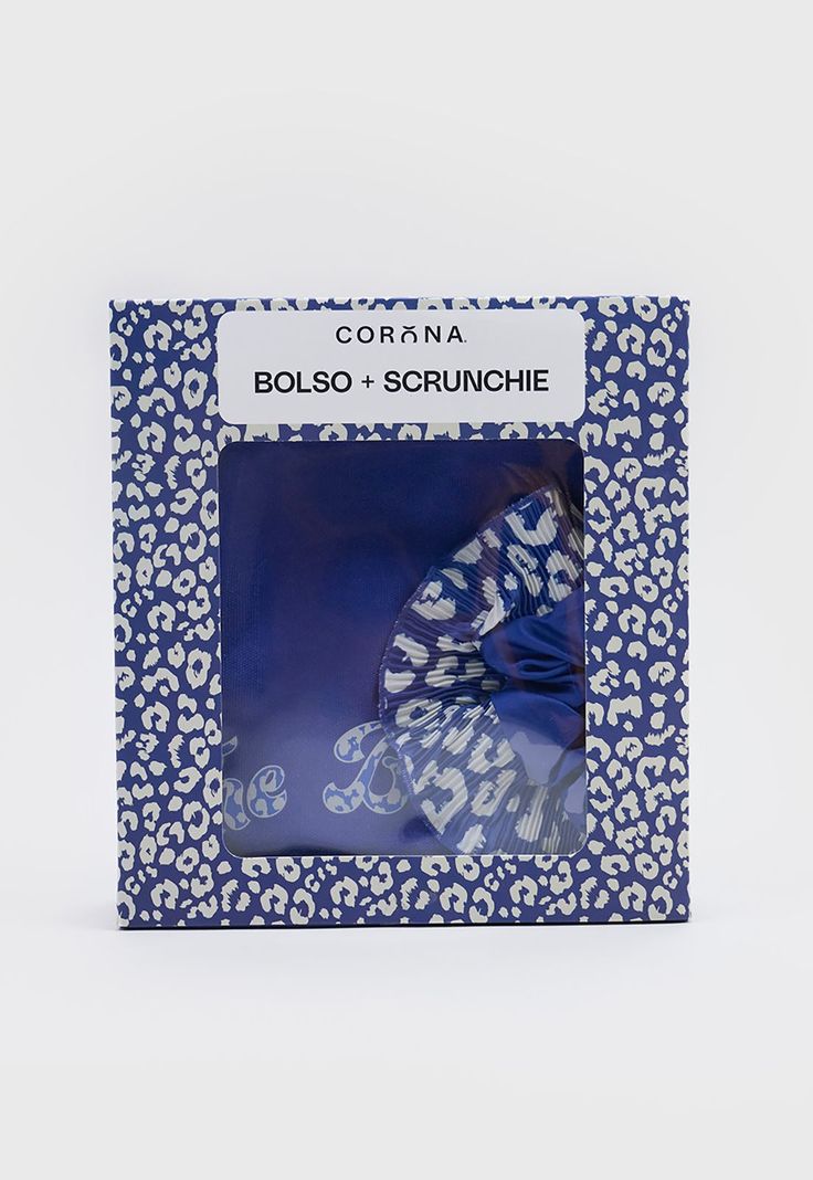 Tote Bag + Scrunchie Mujer Azul Corona-3