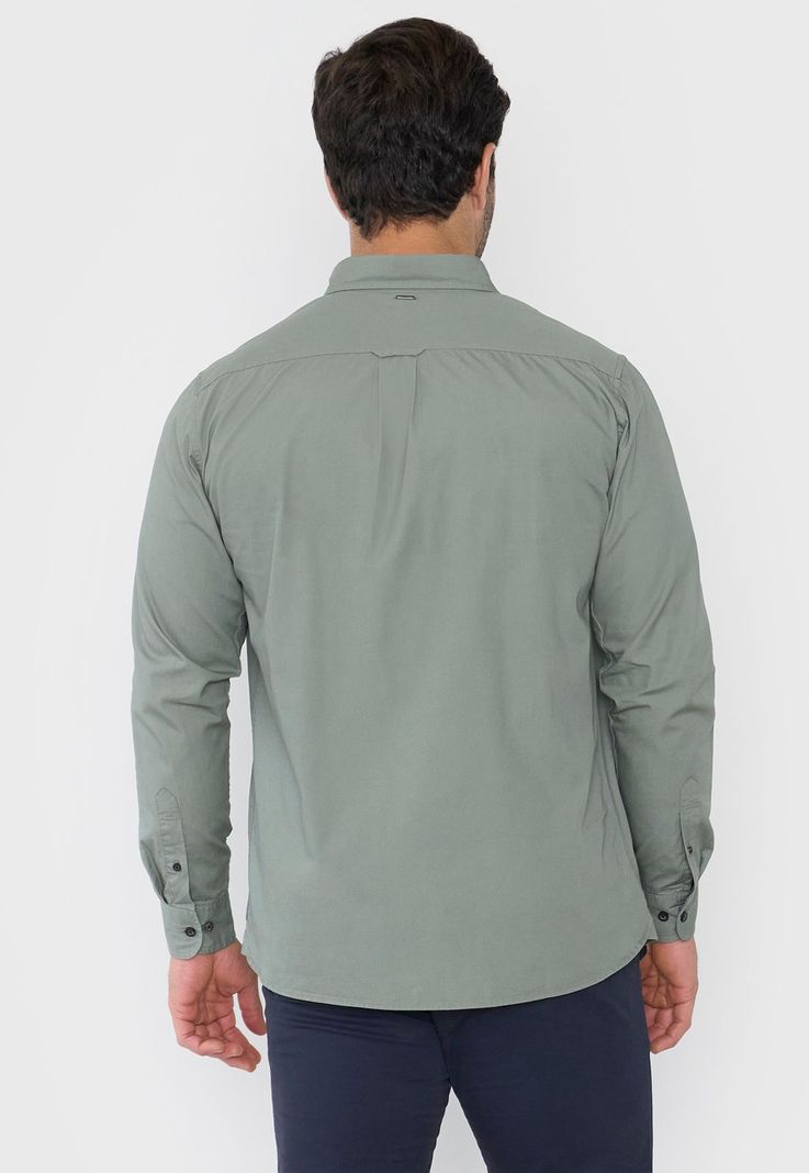 Camisa Hombre Roll Up Musgo Corona-1