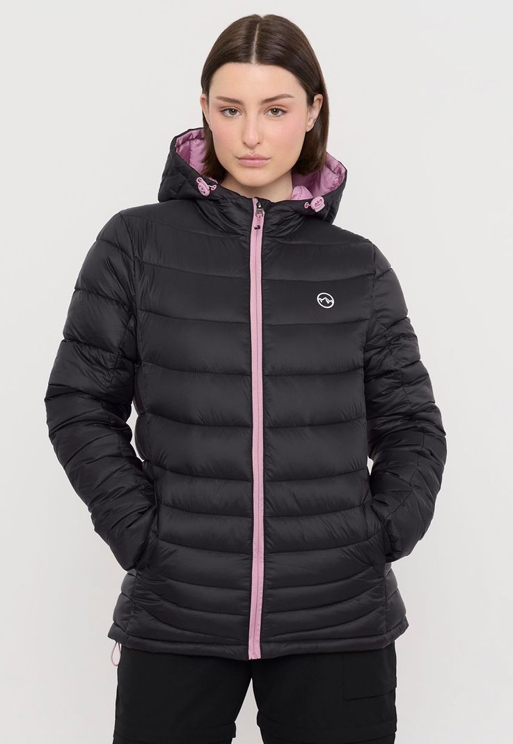 Parka Outdoor Mujer Acolchada Negro Corona-0