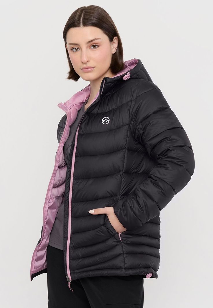 Parka Outdoor Mujer Acolchada Negro Corona-2