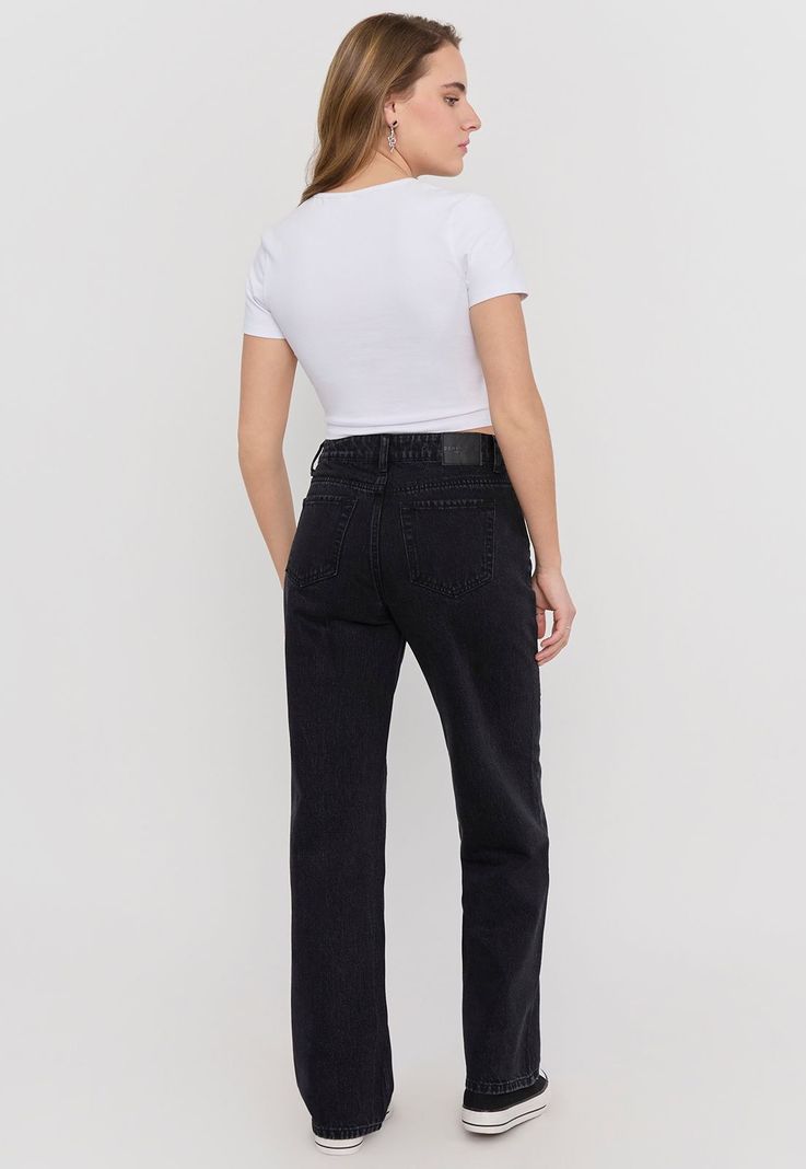 Jeans Skinny Mujer Básico 5 Bolsillos Negro Corona-2