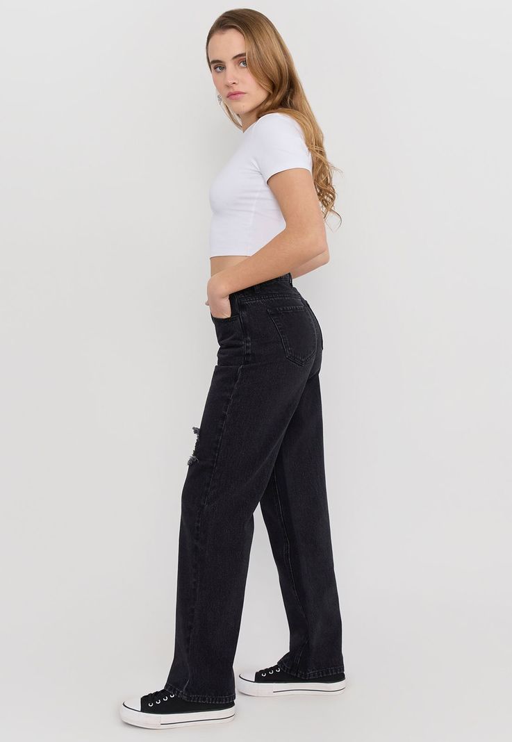 Jeans Skinny Mujer Básico 5 Bolsillos Negro Corona-3