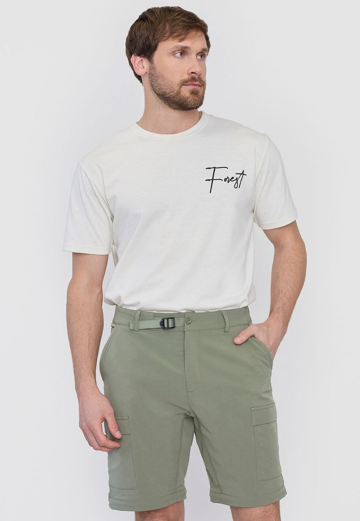 Pantalón Outdoor Hombre Verde Desmontable Corona-3