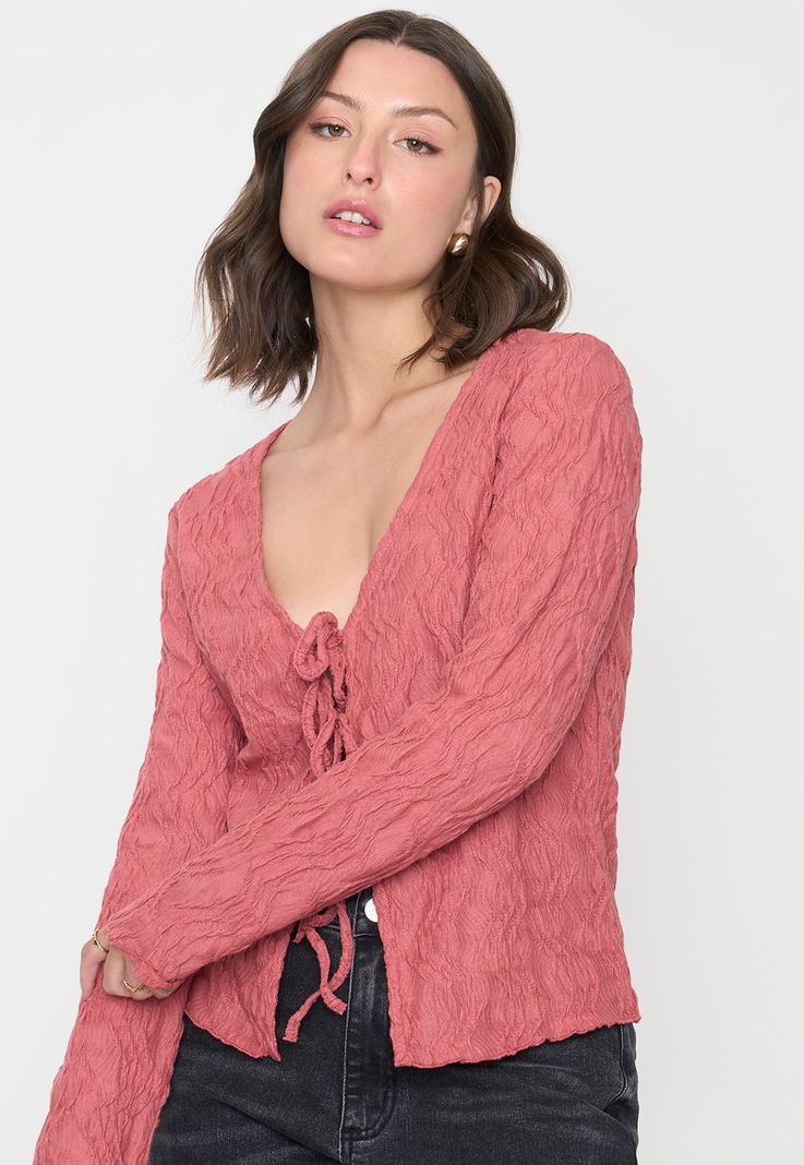 Polera Mujer Amarras Rosado Corona-2