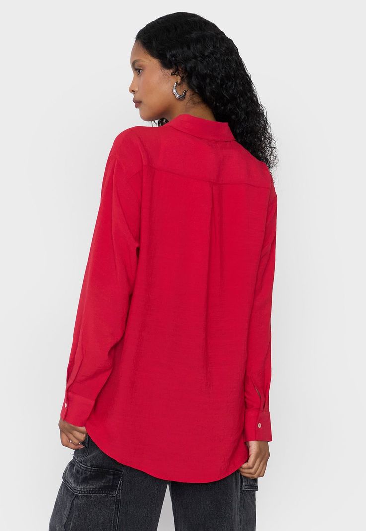 Blusa Mujer Camisera Rojo Corona-1