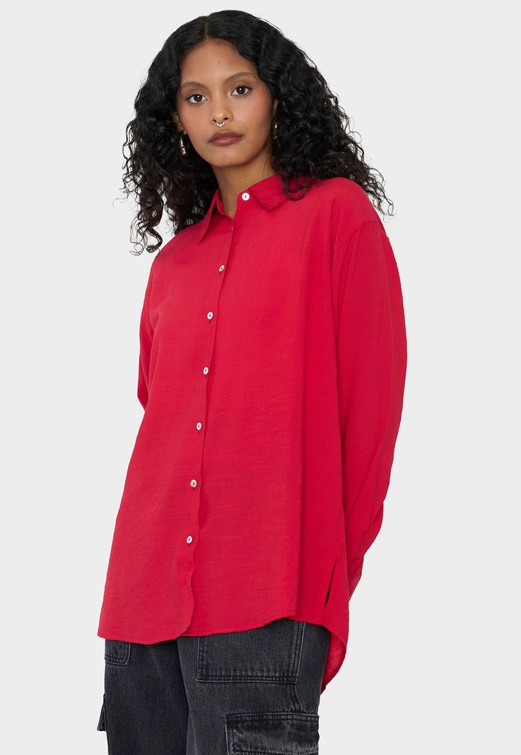 Blusa Mujer Camisera Rojo Corona-2