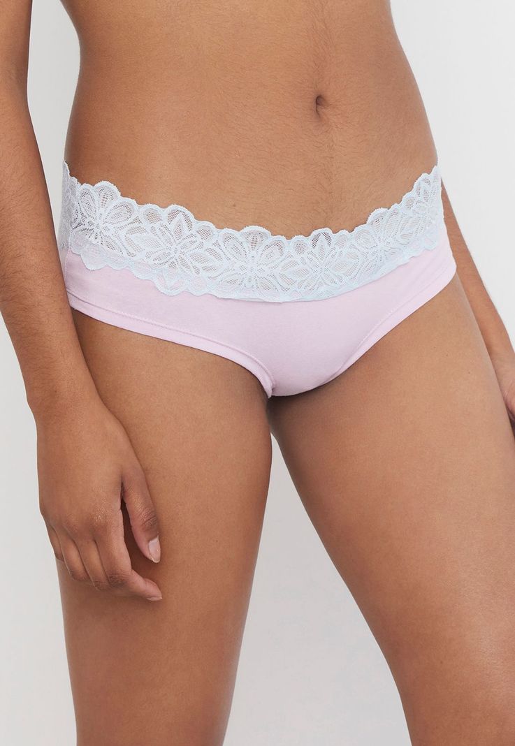 Pantaleta Mujer Cotton Lila Corona-2