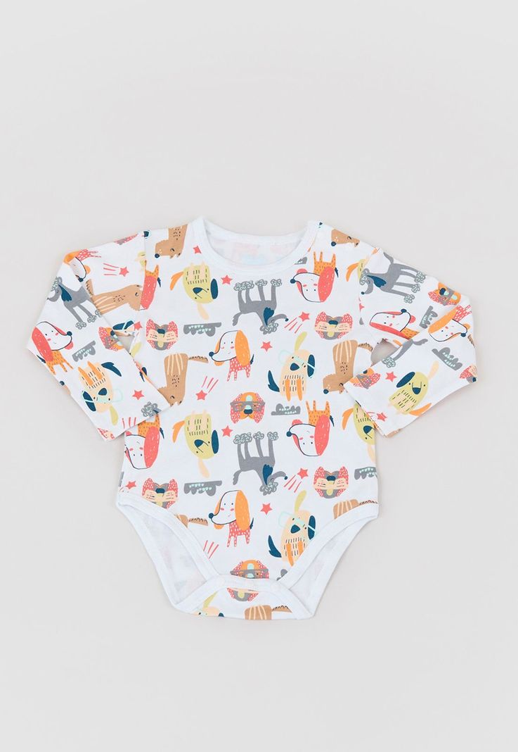 Body Bebe Niño Manga Larga Tripack Naranjo Corona-3