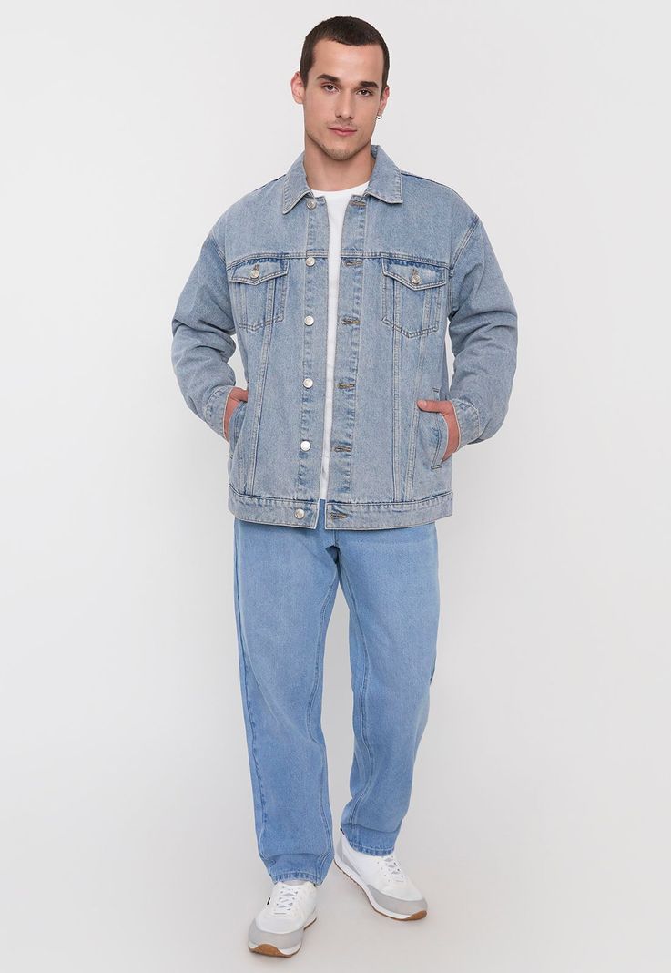 Chaqueta Hombre Azul Claro Denim Corona-3