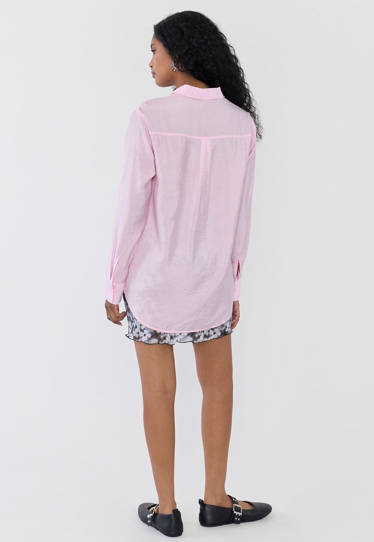 Blusa Mujer Camisera Rosado Corona-1