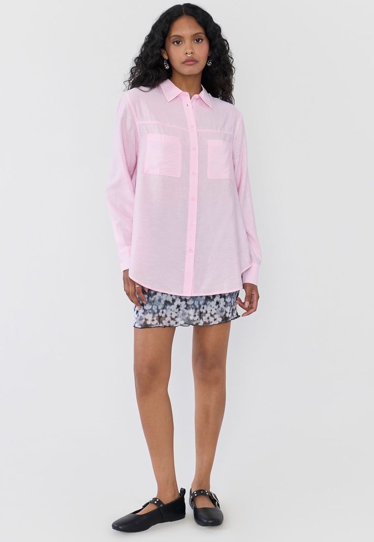 Blusa Mujer Camisera Rosado Corona-3