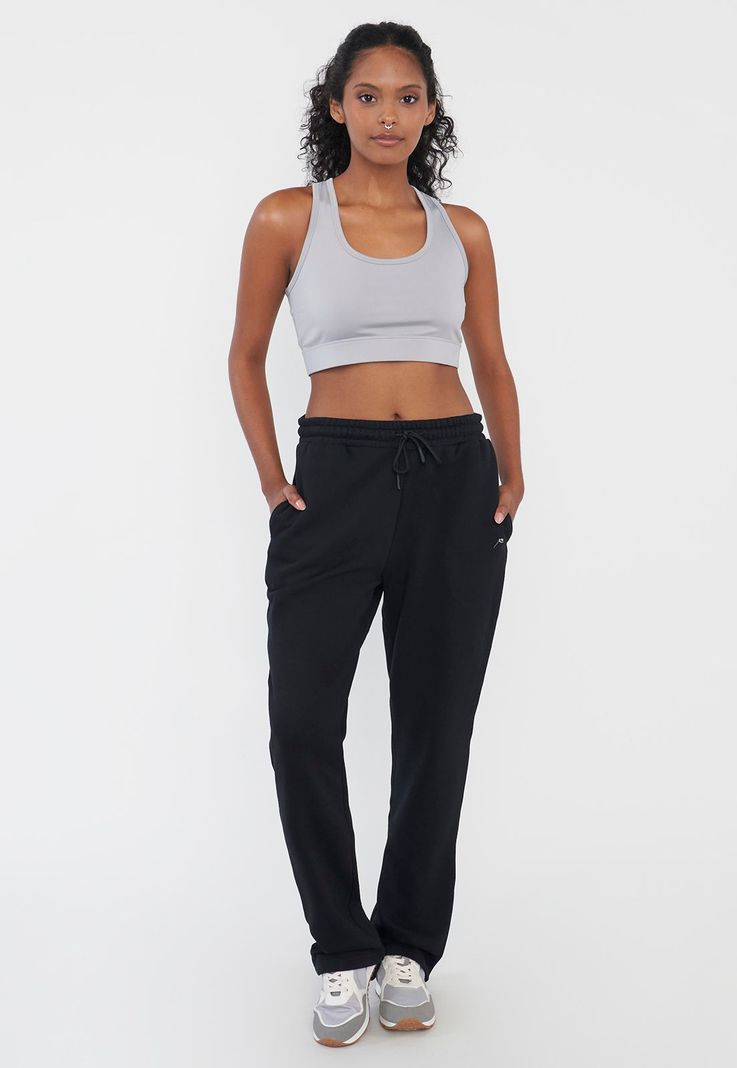 Buzo Mujer Deportivo Recto Color Negro Corona-0