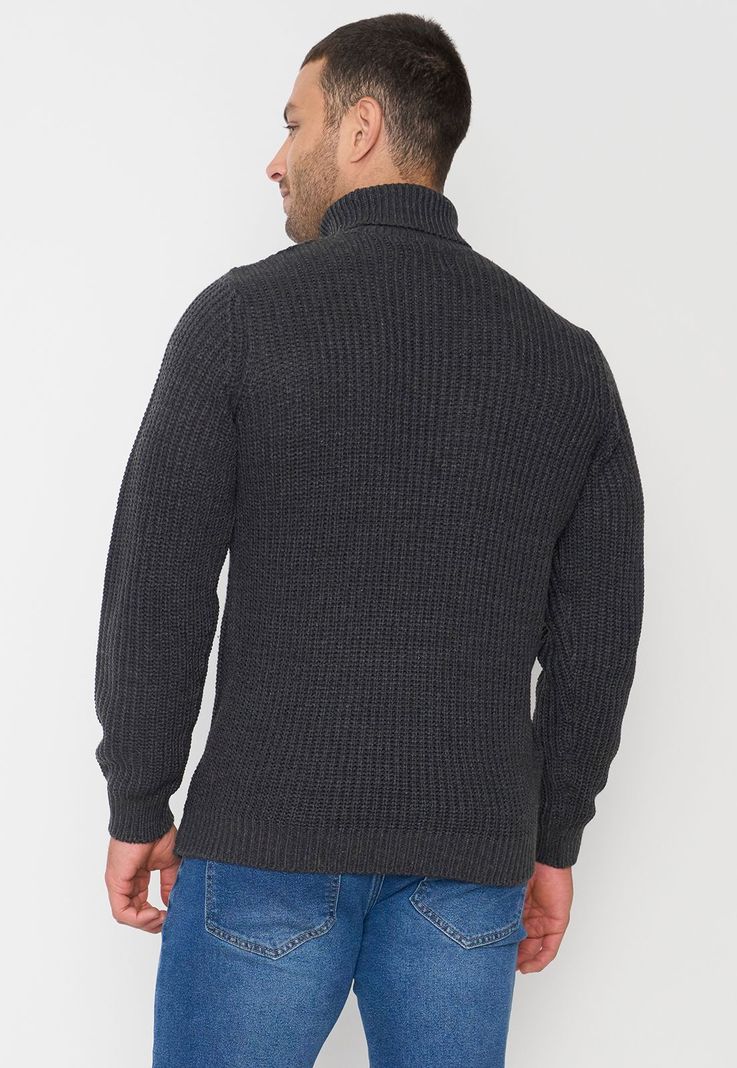 Tejido Hombre Cuello Alto Charcoal Corona-1