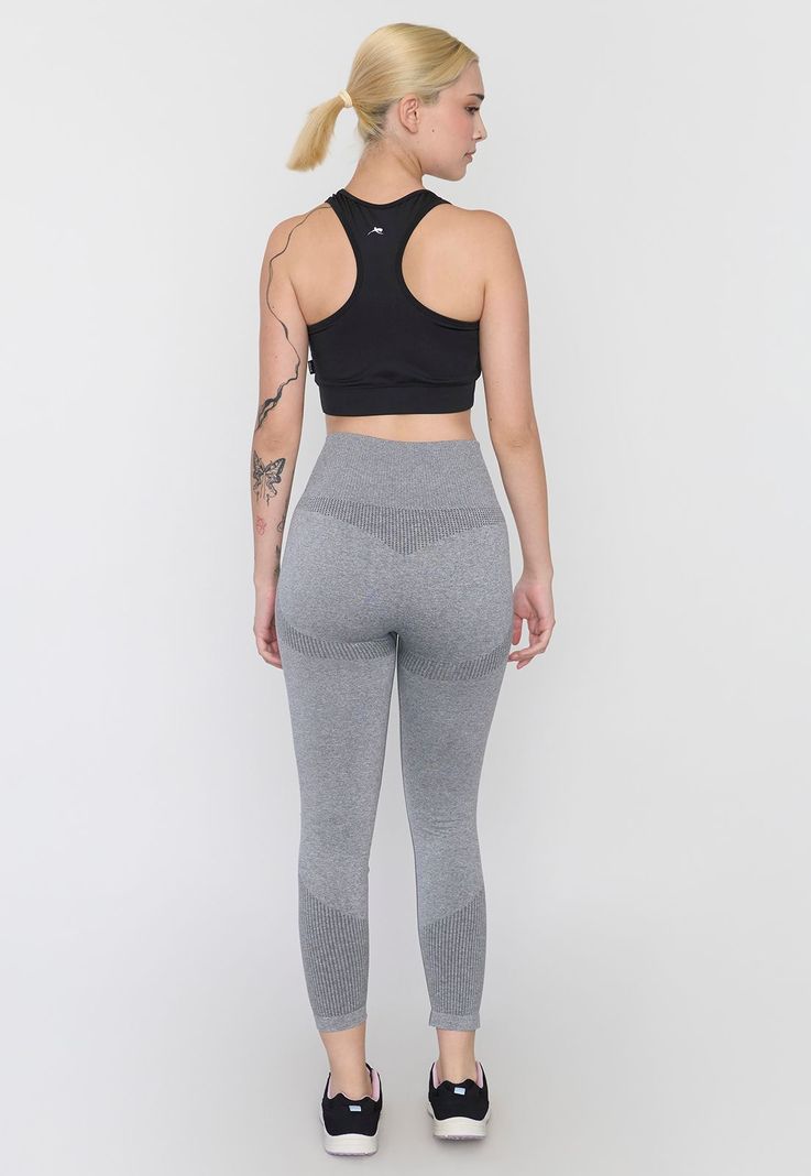Calza Mujer Deportiva Seamless Gris Corona-2