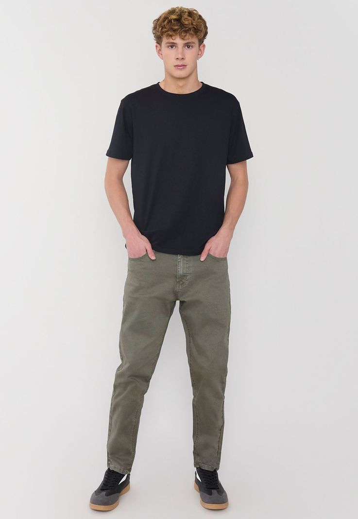 Jeans Hombre Skinny Fit Full Color Verde Corona-0