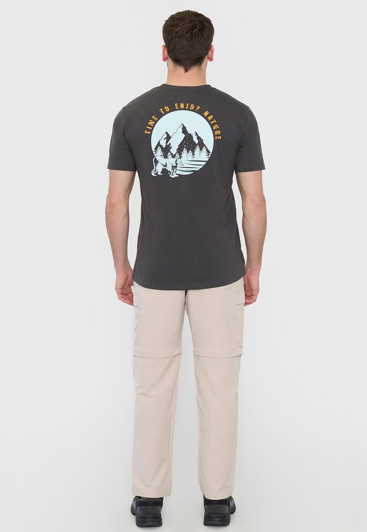 Polera Outdoor Hombre Fun Charcoal Corona-1