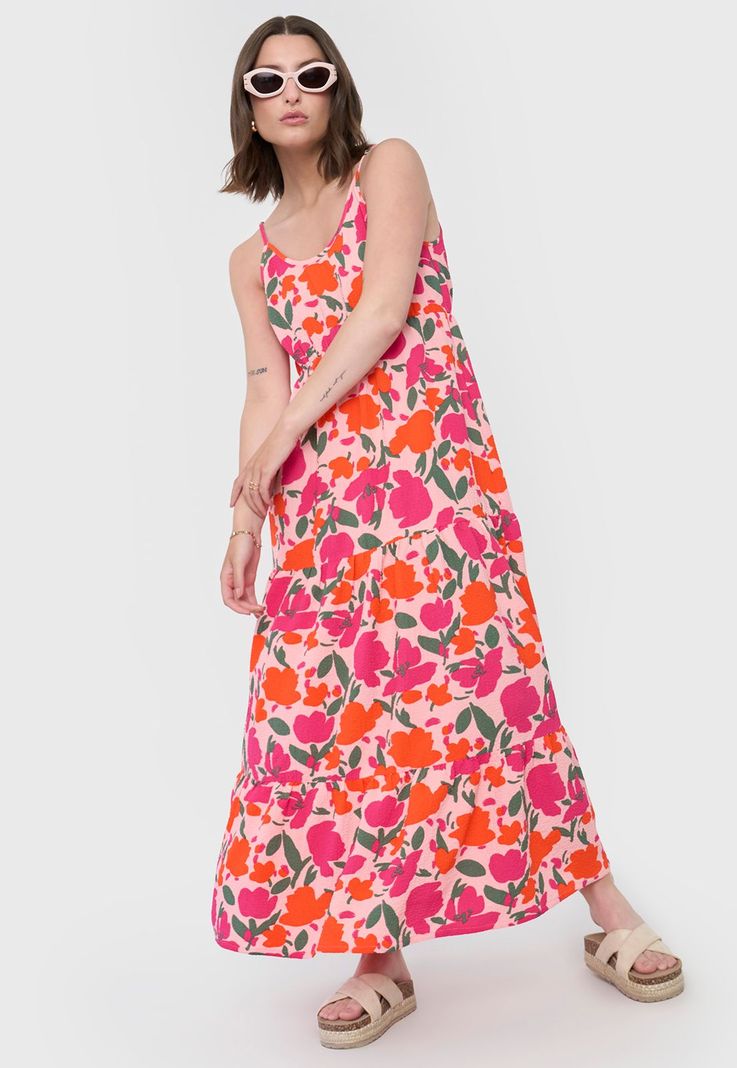 Vestido Mujer Largo Pabilo Rosado Corona-0