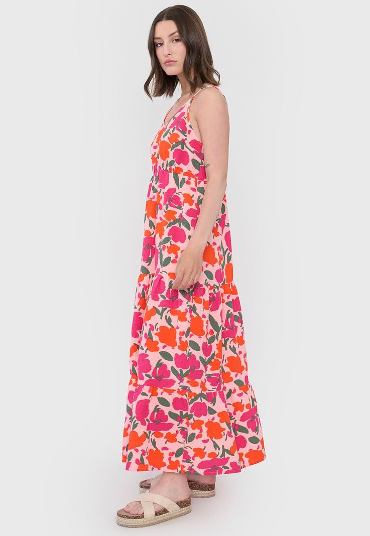 Vestido Mujer Largo Pabilo Rosado Corona-2