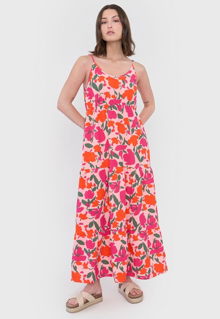 Vestido Mujer Largo Pabilo Rosado Corona-3