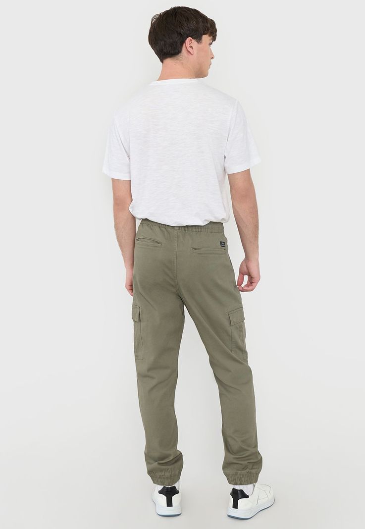 Buzo Hombre Jogger Cargo Verde Corona-2