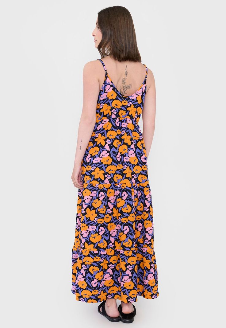Vestido Mujer Largo Pabilo Morado Corona-1