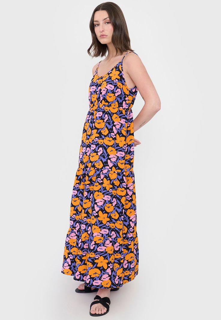 Vestido Mujer Largo Pabilo Morado Corona-3