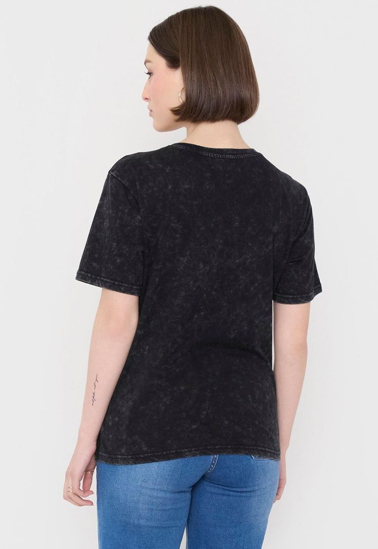 Polera Mujer Folia Negro Corona-1