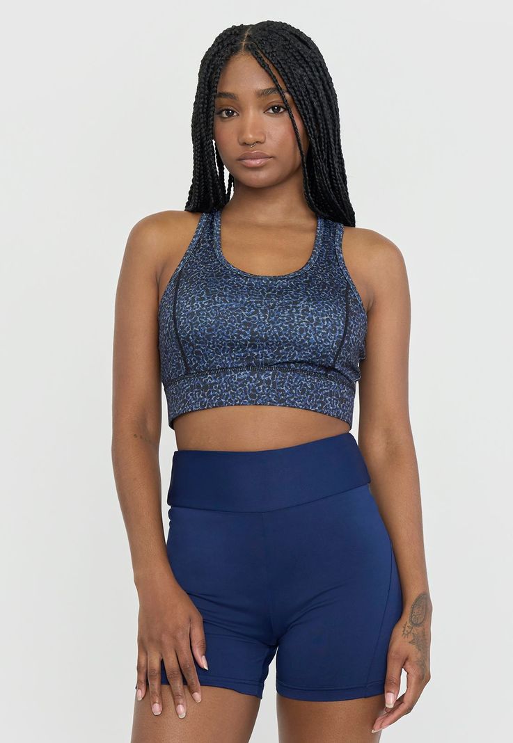 Peto Mujer Deportivo Básico Cut Out Navy Corona-0