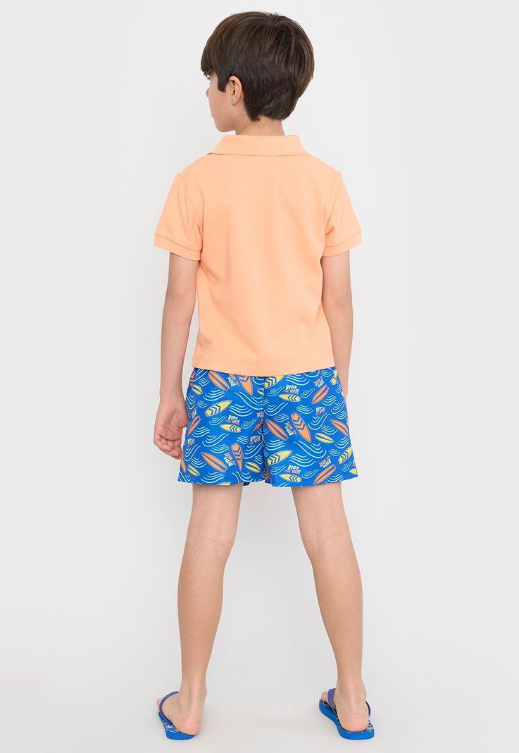 Traje de Baño Niño Kids Fullprint Azul Corona-2