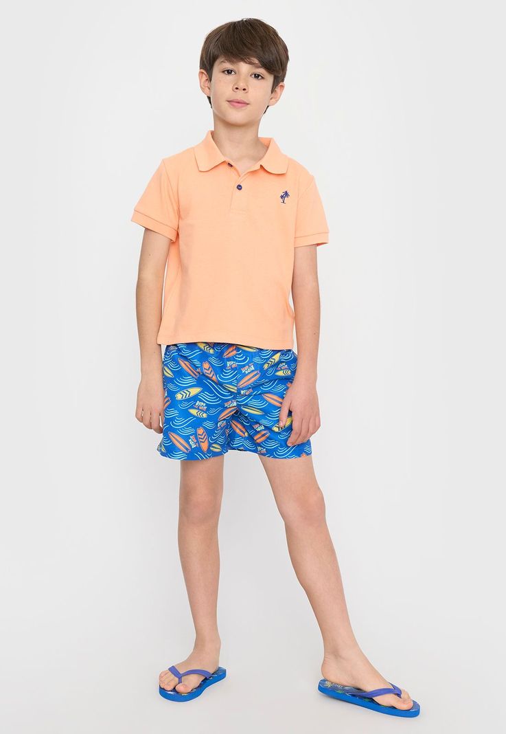 Traje de Baño Niño Kids Fullprint Azul Corona-3