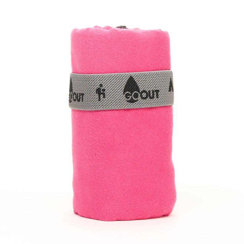 Toalla de microfibra Go Ot 100% reciclada, tamaño S Fucsia-2