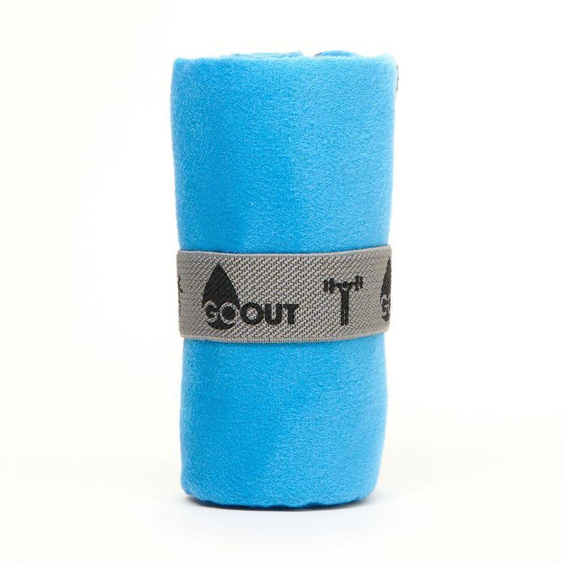 Toalla de microfibra Go Ot 100% reciclada, tamaño S Azul-2
