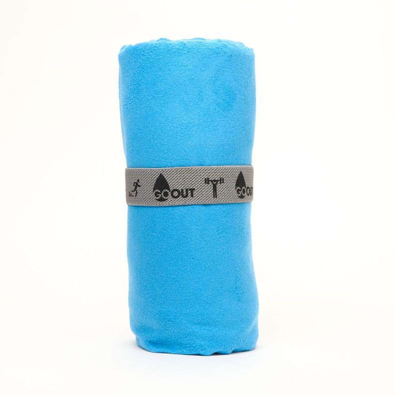 Toalla de microfibra Go Ot 100% reciclada, tamaño M Azul-2