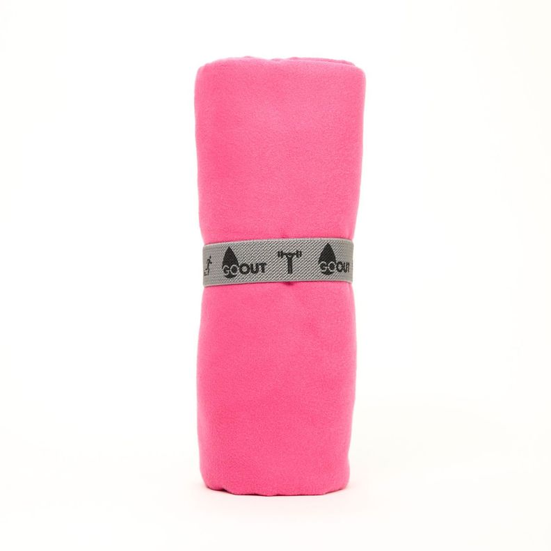 Toalla de microfibra Go Ot 100% reciclada, tamaño L Fucsia-2