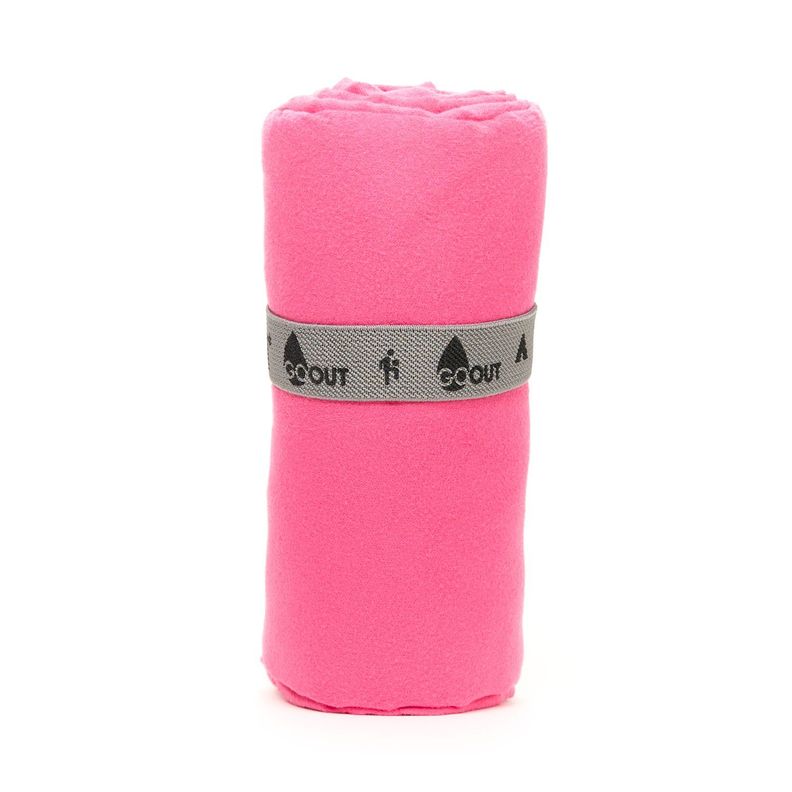 Toalla de microfibra Go Ot 100% reciclada, tamaño M Fucsia-2
