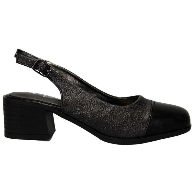Zapato de Mujer Tacón Sofisticado Negro 13 Yassne-0