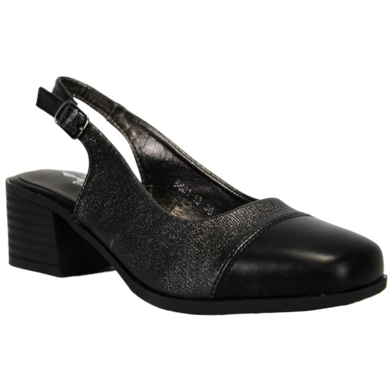 Zapato de Mujer Tacón Sofisticado Negro 13 Yassne-1
