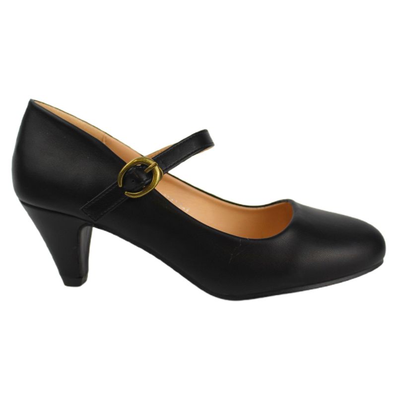 Zapato vestir taco medio para Mujer G30 Yassne Negro-0