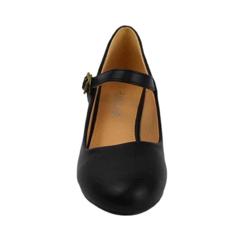 Zapato vestir taco medio para Mujer G30 Yassne Negro-3